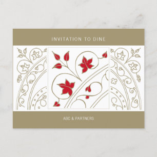 Modern Elegant Business Invitation to Dine