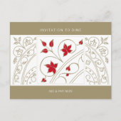 Modern Elegant Business Invitation to Dine (Devant)