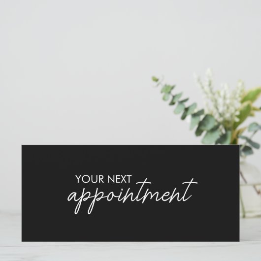 Modern Elegant Business Logo Appointment Card (Staand voorkant)