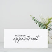 Modern Elegant Business Logo Appointment Card (Staand voorkant)