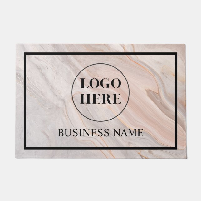 Modern Elegant Business Logo Doormat Deurmat (Voorkant)