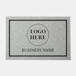 Modern Elegant Business Logo Doormat Deurmat