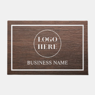 Modern Elegant Business Logo Doormat Deurmat
