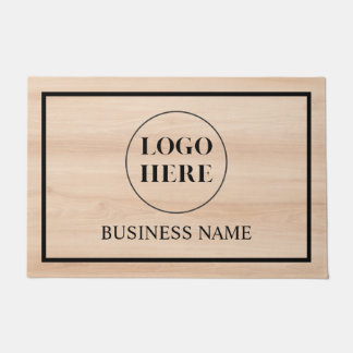 Modern Elegant Business Logo Doormat Deurmat