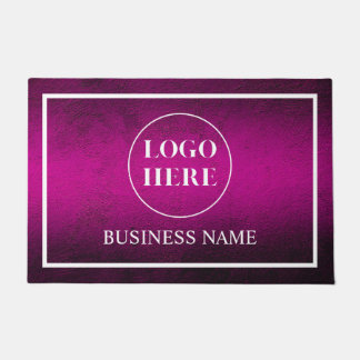 Modern Elegant Business Logo Doormat Deurmat