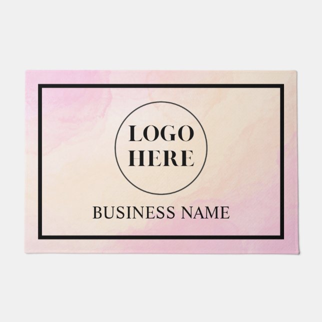 Modern Elegant Business Logo Doormat Deurmat (Voorkant)