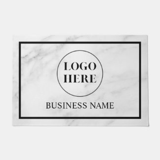 Modern Elegant Business Logo Doormat Deurmat