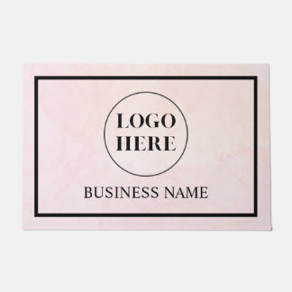 Modern Elegant Business Logo Doormat Deurmat