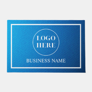Modern Elegant Business Logo Doormat Deurmat