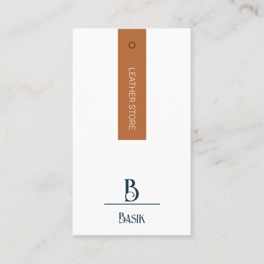 Modern Elegant Calligrafie Script Hang Label (Voorkant)