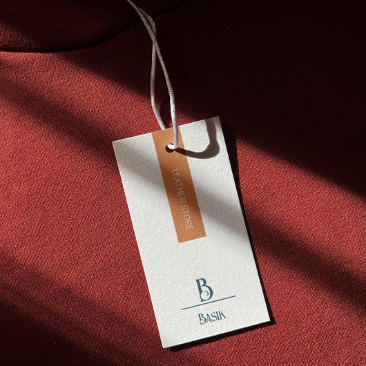 Modern Elegant Calligrafie Script Hang Label Mini Visitekaartjes