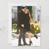 Modern Elegant Calligraphy Photo Overlay Wedding Kaart (Achterkant)