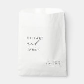 Modern Elegant Calligraphy Wedding Bedankzakje (Voorkant)