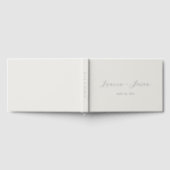 Modern Elegant Calligraphy Wedding Gastenboek (Volledig)