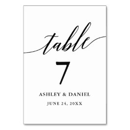 Modern Elegant Calligraphy Wedding Kaart