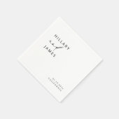 Modern Elegant Calligraphy Wedding Servet (Hoek)