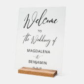Modern Elegant Calligraphy Wedding Welcome (Angle)