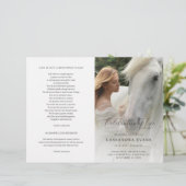 Modern Elegant Celebration of Life-programma (Staand voorkant)