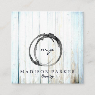 Modern Elegant Champagne Abstracte Beauty Stylist  Vierkante Visitekaartje