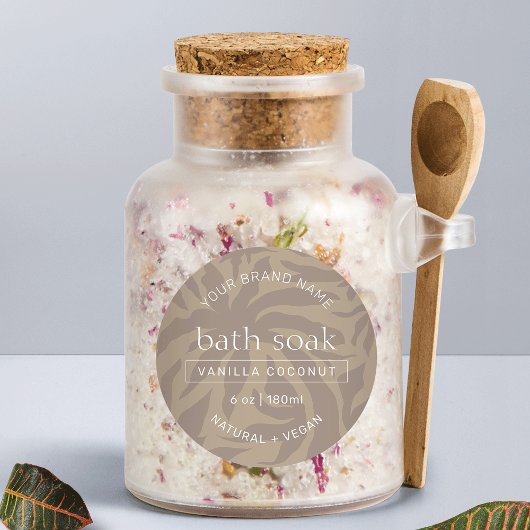 Modern Elegant Chic Bad & Body Product Waterdicht Labels