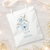 Modern Elegant Chic Dusty Blue Wedding Bedankzakje (Geknipt)