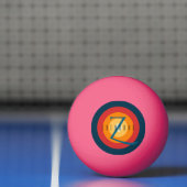 Modern Elegant Chic Monogrammed Initiaal Custom Pingpongballen (Net)