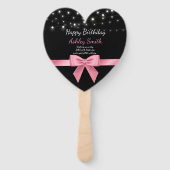 Modern elegant chic roos zoet 16 handwaaier (Voorkant)