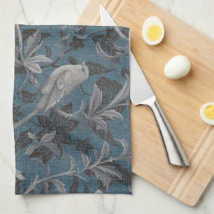 Modern Elegant Chinoiserie Bloemenpatroon Theedoek