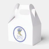 Modern Elegant Chinoiserie Floral High-Heel Event Bedankdoosjes (Voorkant Zijde)