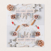 Modern & Elegant Christmas Card – Classic Design (Outside Unfolded)
