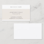 Modern Elegant Clean Design Trendy Cute Plain Visitekaartje (Voorkant / Achterkant)