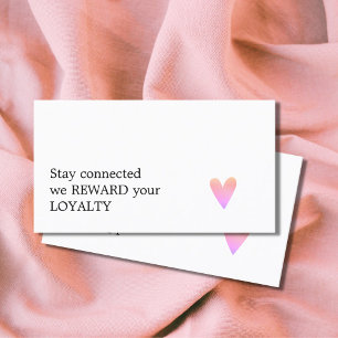 Modern Elegant Clean Loyalyt Coupon Schoonheidssal Klantenkaartje