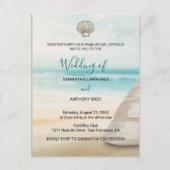 Modern Elegant Coastal Wedding Invitation (Devant)