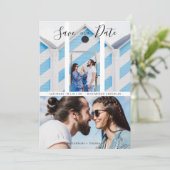 Modern Elegant Collage 2 Photos Couple Wedding (Staand voorkant)