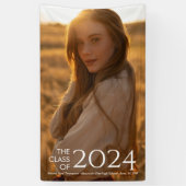 Modern Elegant College of High School Afstuderen Spandoek (Verticaal)