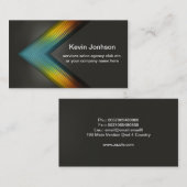 Modern Elegant Creatief Slank Professioneel Schoon Visitekaartje (Voorkant / Achterkant)