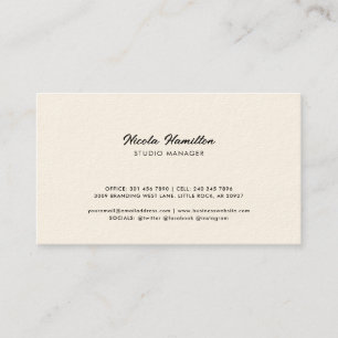 Modern Elegant Custom Visitekaartje