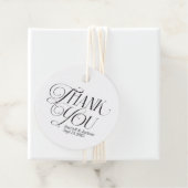 Modern Elegant Dank u Calligrafie Script Bedankjes Labels (In situ)