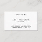 Modern elegant design minimalistisch design luxe visitekaartje (Achterkant)