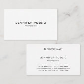 Modern elegant design minimalistisch design luxe visitekaartje (Voorkant / Achterkant)