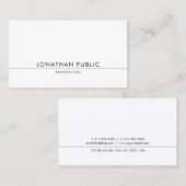 Modern elegant design, minimalistisch design visitekaartje (Voorkant / Achterkant)