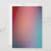 Modern elegant dusty neon Wedding Kaart (Achterkant)