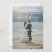Modern Elegant  Editable Names Wedding Invitation (Devant)