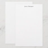 Modern Elegant Eenvoudig Professioneel Briefpapier (Voorkant / Achterkant)