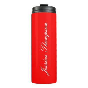 Modern Elegant Eenvoudig Professioneel Rood Thermosbeker