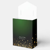 Modern Elegant Emerald Green bevoordeelt dozen Bedankdoosjes (Geopend)