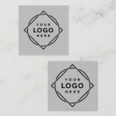 MODERN, ELEGANT EN AANPASBAAR  VIERKANTE VISITEKAARTJE (Voorkant / Achterkant)