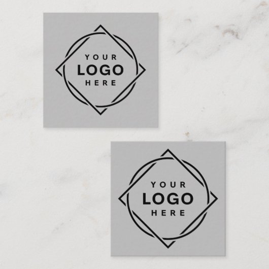 MODERN, ELEGANT EN AANPASBAAR  VIERKANTE VISITEKAARTJE (Voorkant / Achterkant)