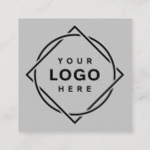 MODERN, ELEGANT EN AANPASBAAR VIERKANTE VISITEKAARTJE (Achterkant)