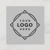 MODERN, ELEGANT EN AANPASBAAR  VIERKANTE VISITEKAARTJE (Voorkant)